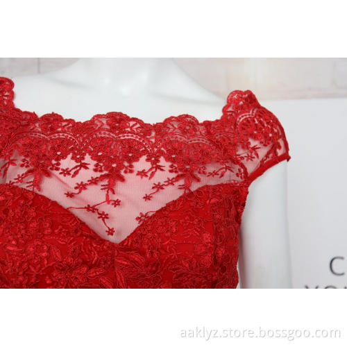 Ladies Chiffon Pearl Embroidered Dress